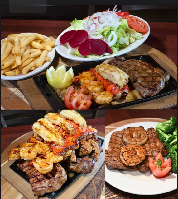 Platter with different kinds of food